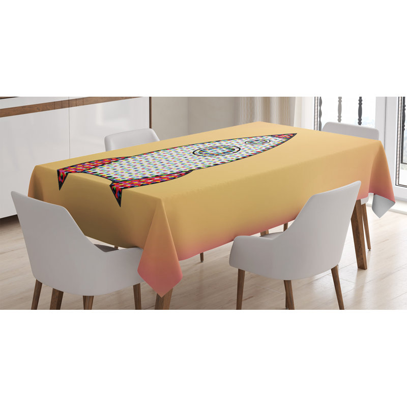 Rocket Moon Tablecloth, 70" L x 52" W