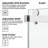 68-73" W x 60" H Frameless Double Sliding Tub Door with 3/8" (10mm) Clear Tempered Glass, Shatter-Resistant Film & Installation Hole Locator-118022819