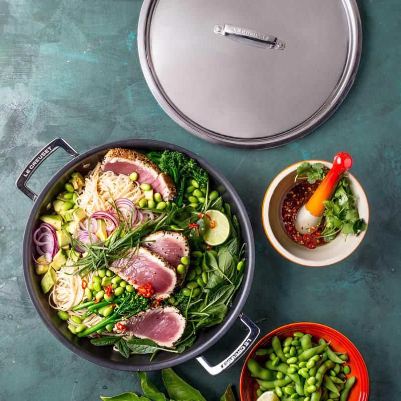 Le Creuset 3-Ply Stainless Steel Non-Stick Shallow Casserole