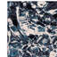 Aurora AU21 Foam Metallic Blue Area Rug -258473804