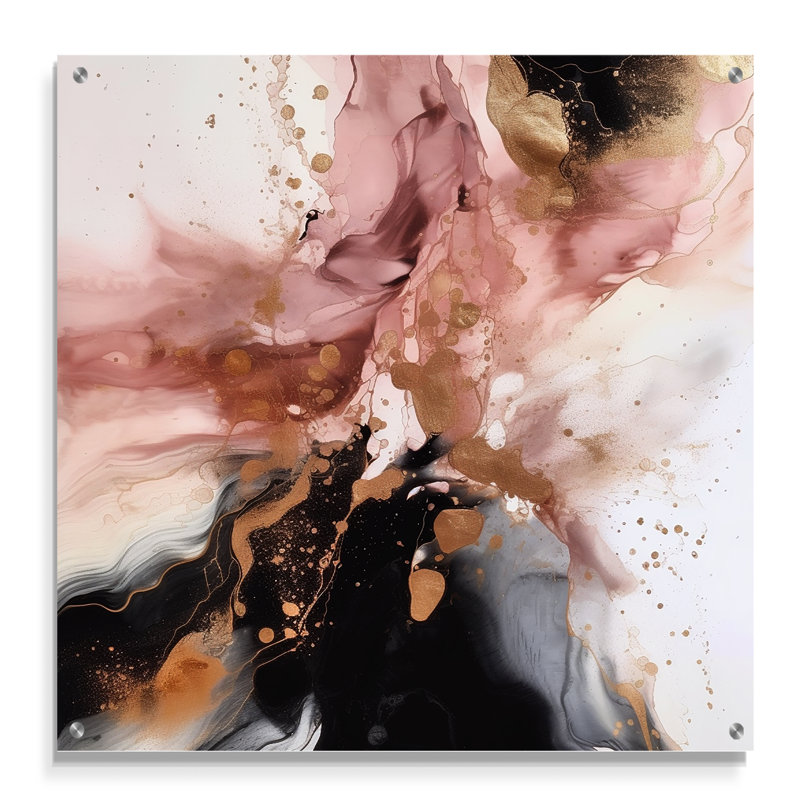 Goodwyn - Décoration murale abstraite en acrylique acrylique, H 36 po x l 36 po