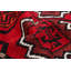 Tapis décoratif en laine rouge noué à la main 3 pi 3 po x 5 pi 6 po one-of-a-kind Besi