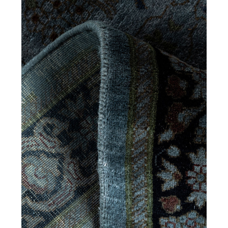Overdyed One-of-a-Kind 2' 6" X 16' 4" Hand Knotted Area Rug