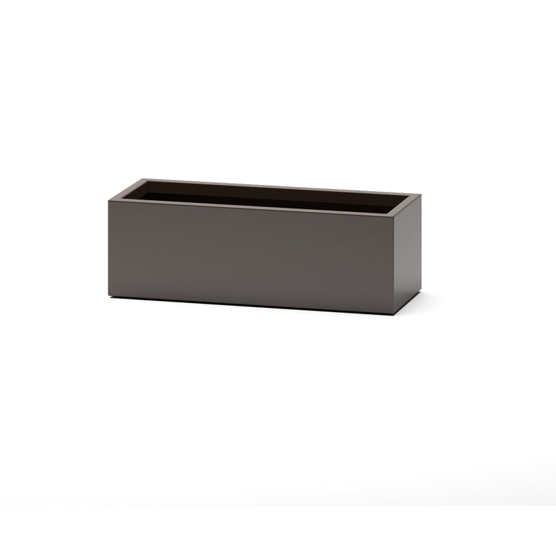 Rosann Handmade Planter Box, Brown, 12" H x 36" W x 14" D
