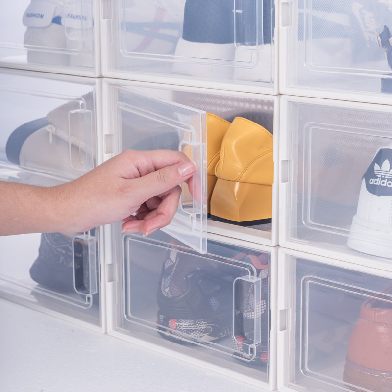 Foldable Shoe Storage Box in Home
