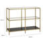 Vicente 108cm Glass Top Console Table-1550971651