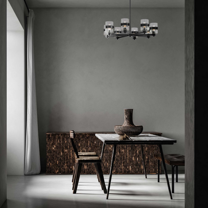 Lustre cylindrique Spoutnik à 8 lumières Mccurley