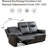 81" Premium Vegan Leather Reclining Living Room Sofa With Drop Down Table And Cup Holders