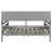 Elegant Size Daybed In Gray, Wood Slat Base, Bedside Shelf & 2 Drawers - Multi-Purpose For Home Interior Supported Structure, Multi-Functional Decor-18483591-18483589
