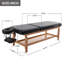 Table pliante rectangulaire ajustable 74,8 po Emaline