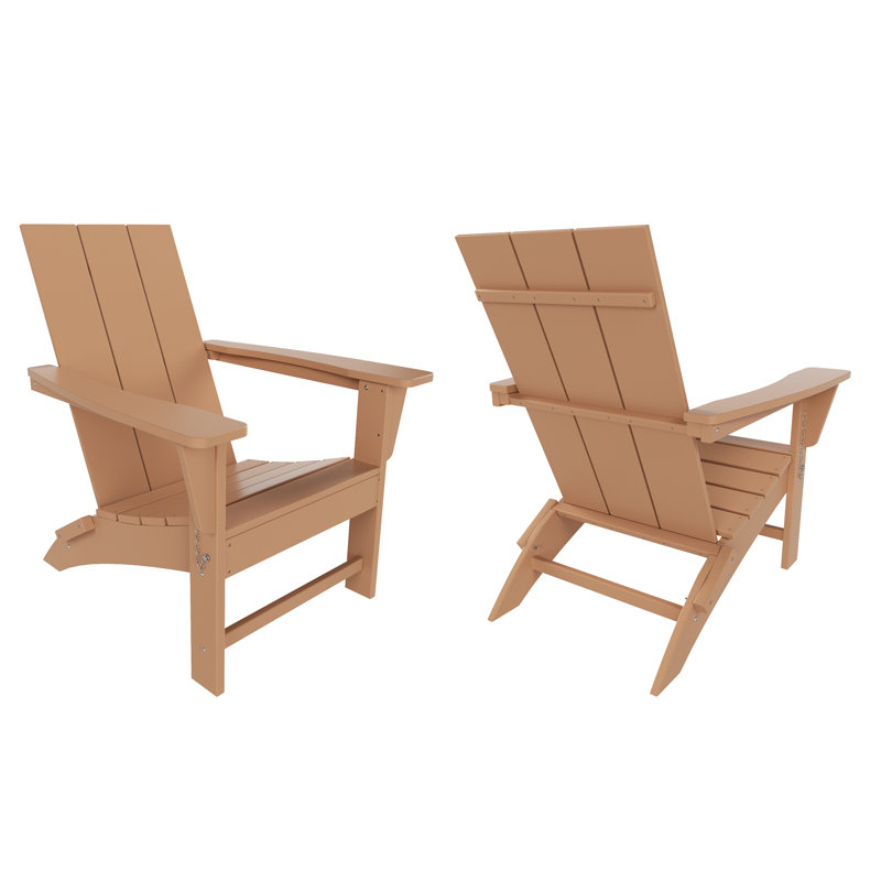 Joubert Foldable Outdoor Adirondack Set, Teak