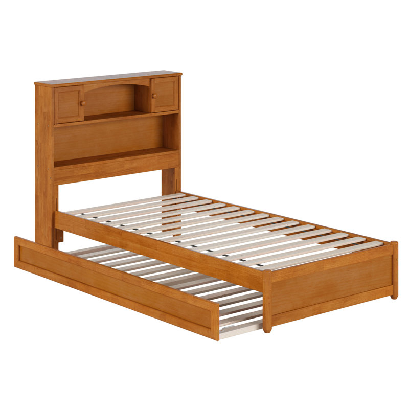 Lit plateforme avec lit gigogne Denver, Twin XL, Light Toffee