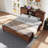 Farmhouse Bed Frame With Charging Station And Storage Cabinets-114584117-114584119