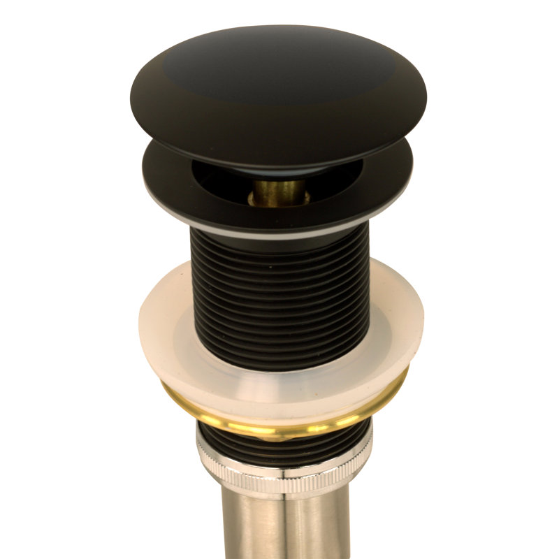 Premium 1.5" Pop-Up Bathroom Sink Drain, Matte Black