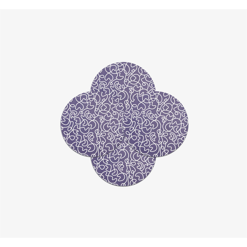 Navy Squiggly Dinner Plate