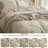 LIFETOWN Striped Duvet Cover Set,3 Pcs Breathable Durable 100% Washed Cotton Comforter Cover for All Seasons, Chic Linen Like Textured Bedding Set.-114652707-114652715