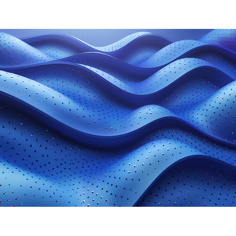Curved Shapes Abstract Room Darkening Curtain Pair, 40" W x 63" L
