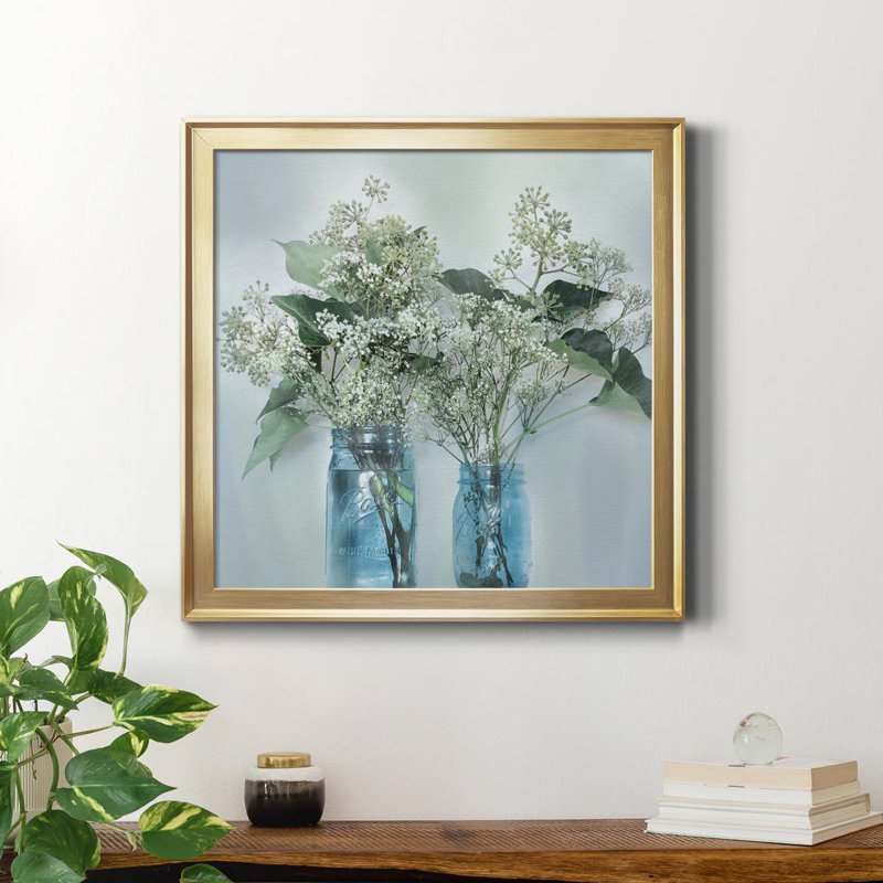 Toile encadrée Bloomin 'Wild I-Premium - prête à être accrochée, Or, H 30,5 po x l 30,5 po x P 1,5 po