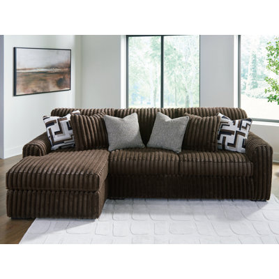 Midnight-Madness 2-Piece Sectional Sofa with Chaise