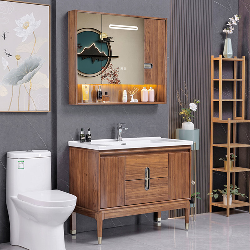 Chinese-style Floor-standing bathroom Vanity