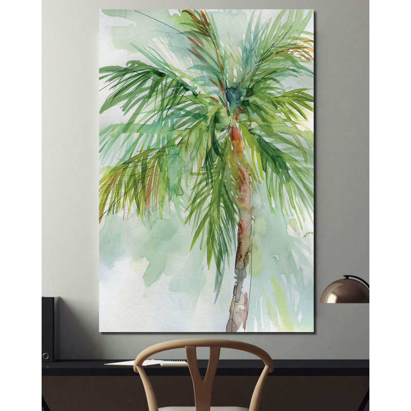 « palm breezes i », impression, H 27 po x l 18 po , Toile tendue, Sans cadre