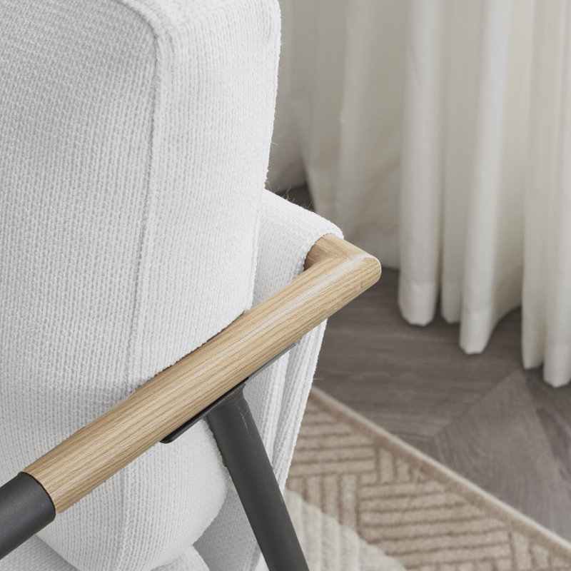 Fauteuil Jennay, Chenille blanche