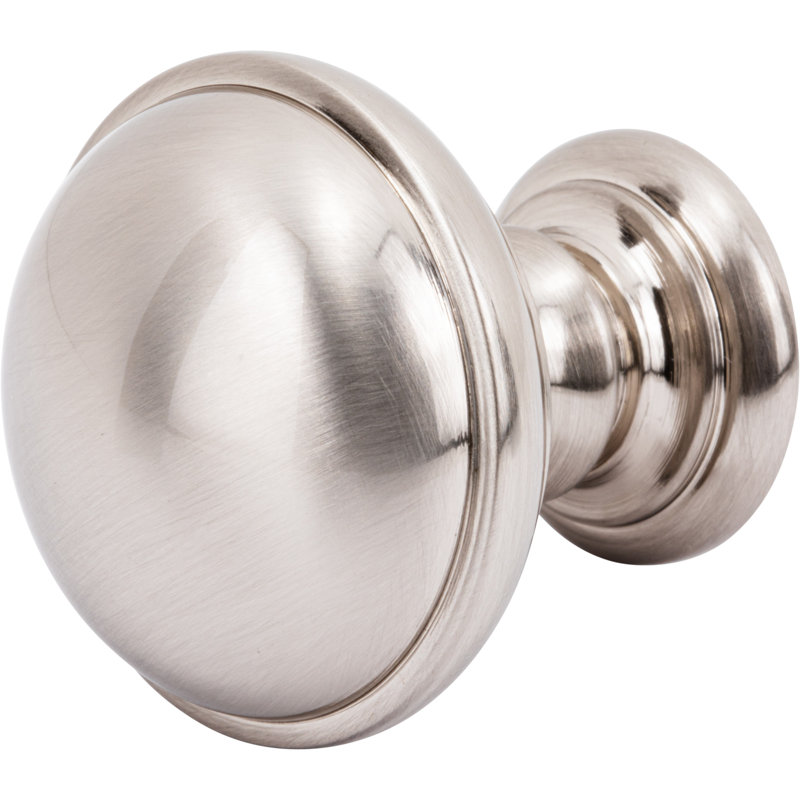 Ronan Diameter Round Knob, 1 1/2", Brushed Satin Nickel