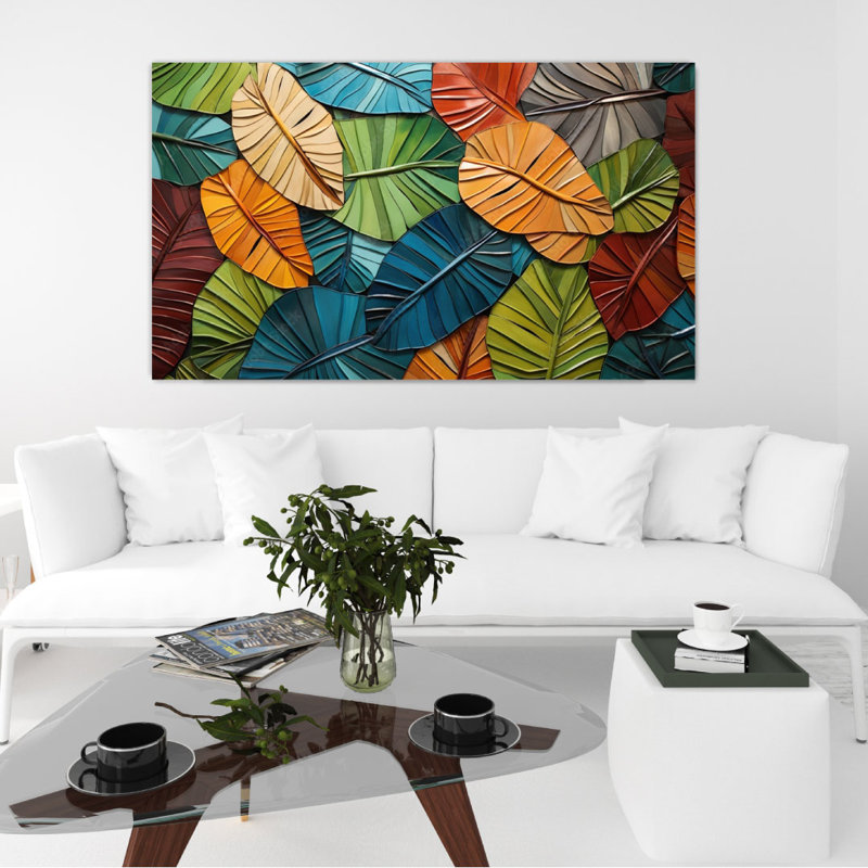 Aquarelle, impression 3D, art mural, H 47 po x l 32 po x P 1 po, Encadrement argenté