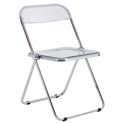 Clear Transparent Folding Chair Chair Set Of 4 Clear Plastic Office Chair  Meeting Chair Living Room Seat
