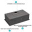Évier de cuisine encastrable 30 po - évier de cuisine encastrable 30 po x 18 po x 9 po en acier inoxydable profond de calibre 16
