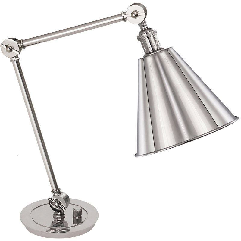 Alloy Table Lamp, Metal, Polished Nickel, Polished Nickel