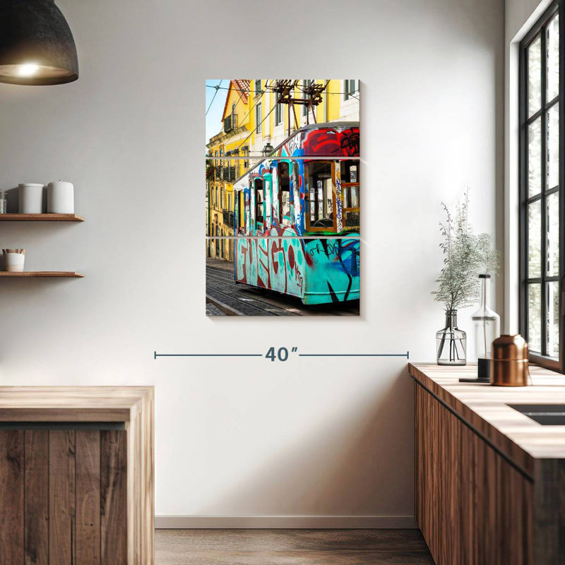 Mehar Graffiti Tramway Lisbon, 38" H x 24" W