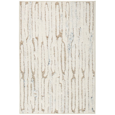 Malone Oatmeal Machine Washable Geometric Rug