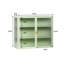 Armoire murale menthe avec verre cannelé, polyvalente pour différentes pièces, finition 27,35 po, rehausse l'esthétique de la pièce-756697989