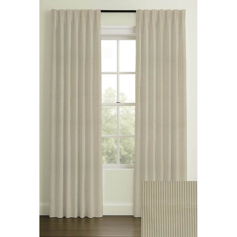 Sable de coton Wakefield, L 50 po x L 84 po, Lit double, Passe-tringle