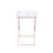 Clear Acrylic & Copper Finish Tray Table