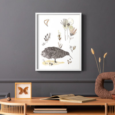 Glowing Garden at Dusk V Framed Print - Solid Wood