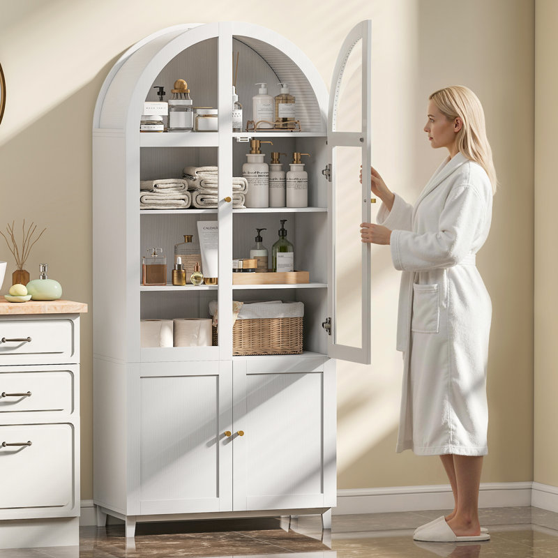 Armoire de cuisine arquée de 71 po de hauteur