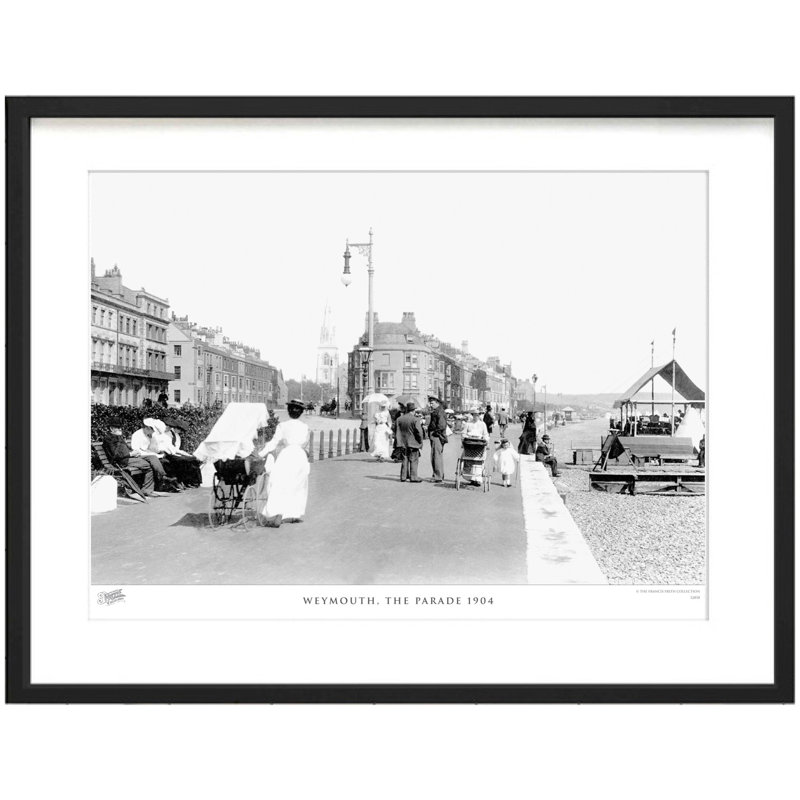 Weymouth, The Parade 1904 by Francis Frith - Single Picture Frame Print, 45cm H x 60cm W x 2.3cm D