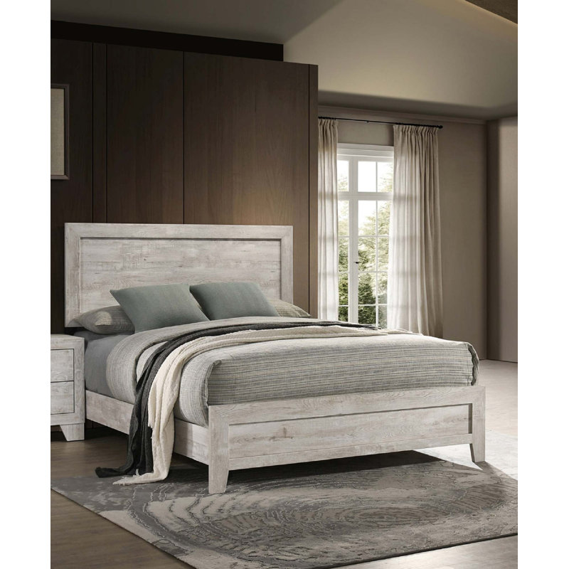 Contemporary Panel Bed, Queen