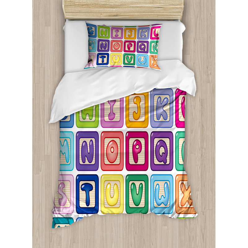 Multicolore, ensemble de housse de couette Ambesonne