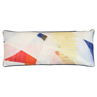 Colorful Layers Lumbar Pillow - Multicolor - 36" x 14"