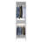 Vander Freestanding Closet 84" H With 2 Rods & 2 Shelves - White