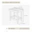 Banc de douche en teck 15,75 po Chantail