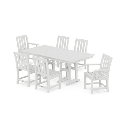 Cape Cod 7-Piece Farmhouse Dining Set -  Trex Outdoor Furniture, TXS2025-1-CW