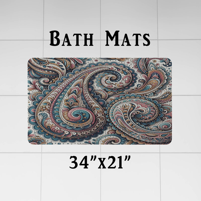 Shower Curtain w/ Bathmat, H 70 po x l 72 po