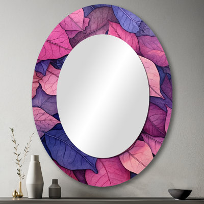 Miroir mural rose et bleu Harmony II