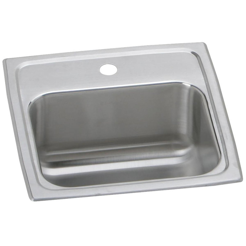 Évier de cuisine à montage sur plan 15 po x 15 po Celebrity, 0 trou