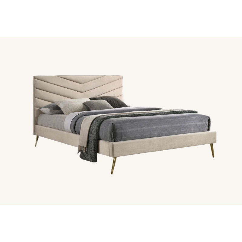 Upholstered Platform Bed, Full