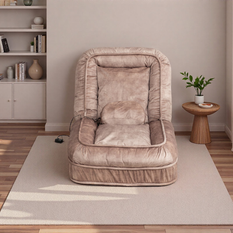 Lit rembourré pour chien pour adultes et animaux de compagnie, avec 5 positions ajustables et coussin de massage, canapé de plancher avec 2 coussins moelleux